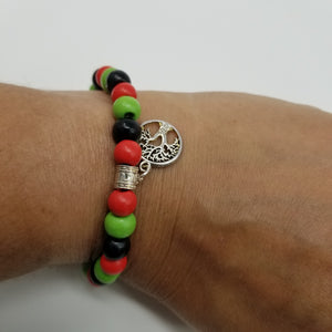 Tree of Life Red Black & Green