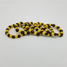 Load image into Gallery viewer, Brown &amp; Yellow Wooden Bracelet
