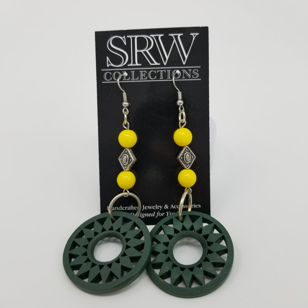 Burst Yellow Earrings